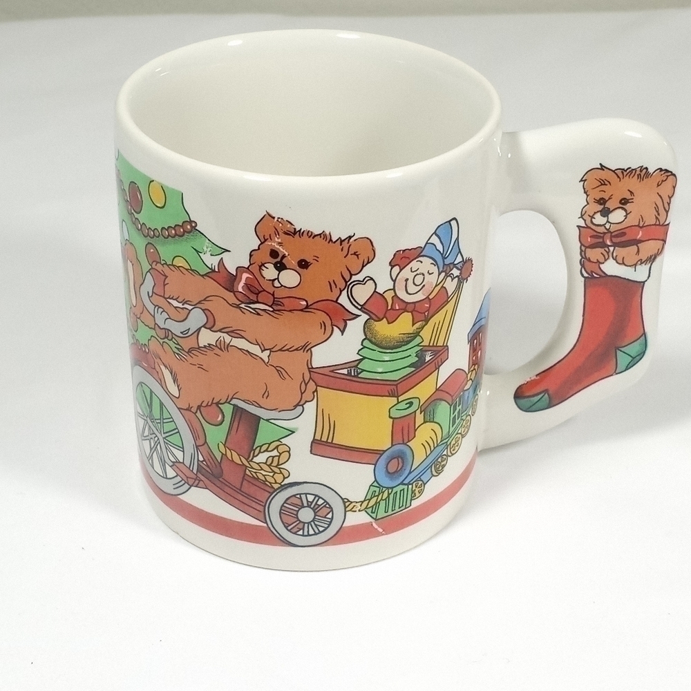 ALCCO Fancy Handle Vintage Holiday Coffee Mug Hot Chocolate Mug Fancy Handle - Picture 2 of 3